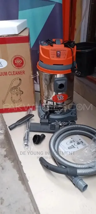 industrial German High Power 1500 Watts Wet & Dry Vacuum Cleaner - 30 Liter Dust Capacity Image-1