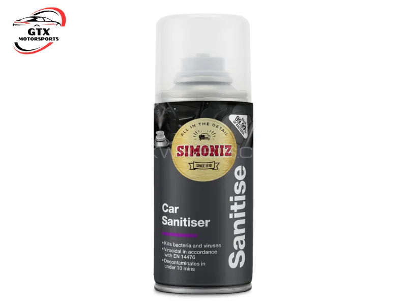 Simoniz Car Sanitiser Spray – 150ml | Fast Decontamination with Fresh Clean Fragrance Image-1