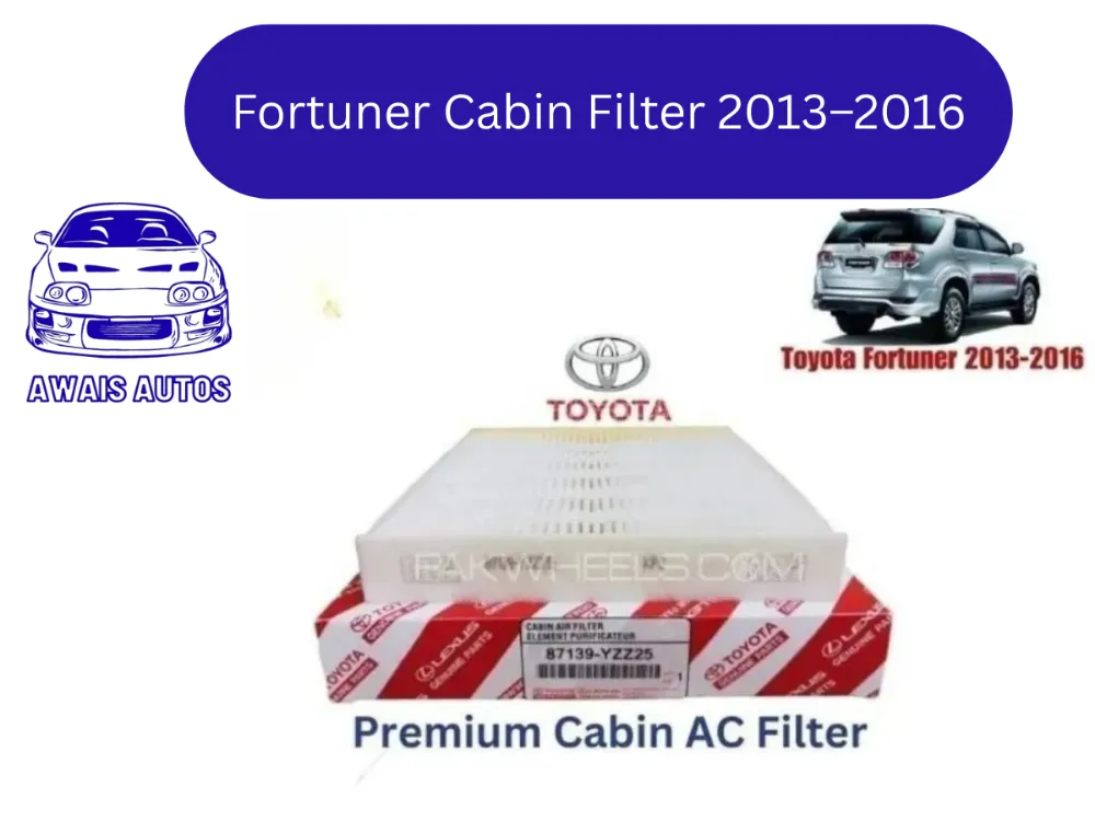 Toyota Fortuner Cabin Filter 2013–2016 | Premium Interior Air Filter Image-1