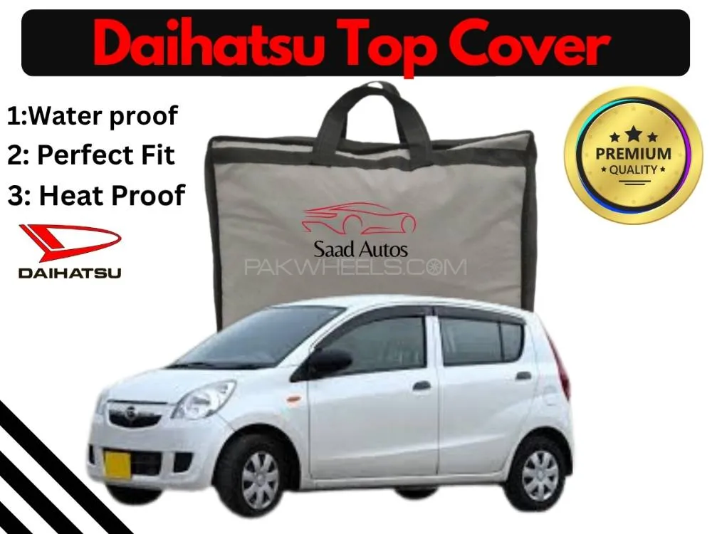 Daihatsu Mira 2007 - 2012 Top Cover | Black | Anti-Scratch | Parachute | Heat Proof | Water Proof Image-1