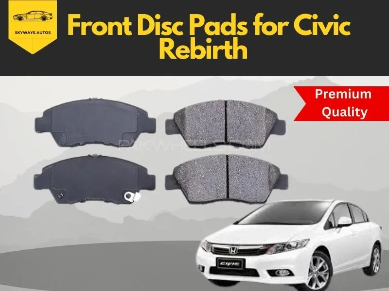Front Disc Pads for Honda Civic Rebirth - Premium Quality Image-1