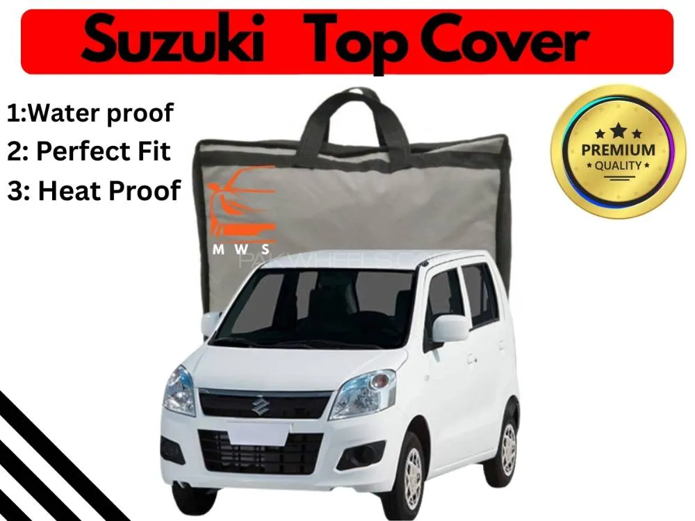Suzuki Wagon R 2014-2024 Top Cover | Black | Anti-Scratch |Parachute | Heat Proof | Water Proof  Image-1