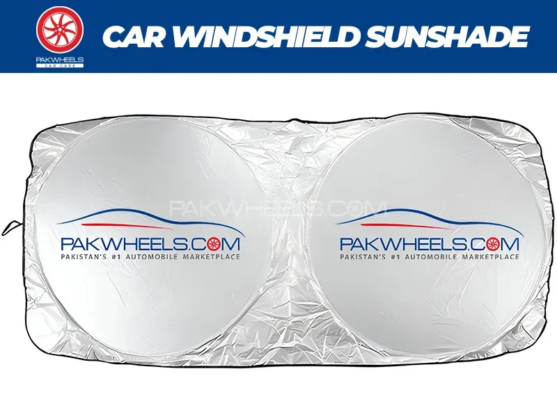 [Event Only] PakWheels Universal Car Foldable Premium Windshield Sunshade with Carry Pouch  Image-1