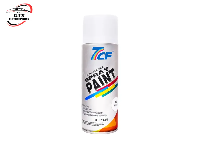 7CF White Spray Paint – 400ML Protective Aerosol Image-1
