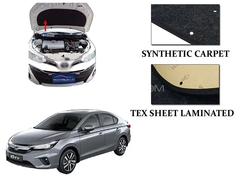 Honda City 2022 Bonnet Insulator Namda |Dual Layer Image-1