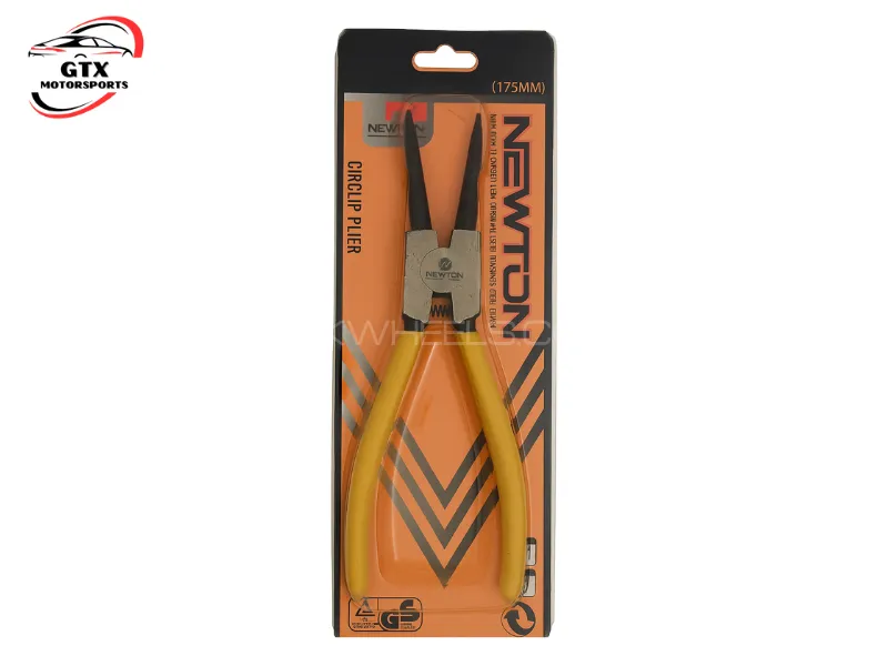 Newton Circlip Plier (175MM) – High Carbon Steel | Yellow Grip Image-1