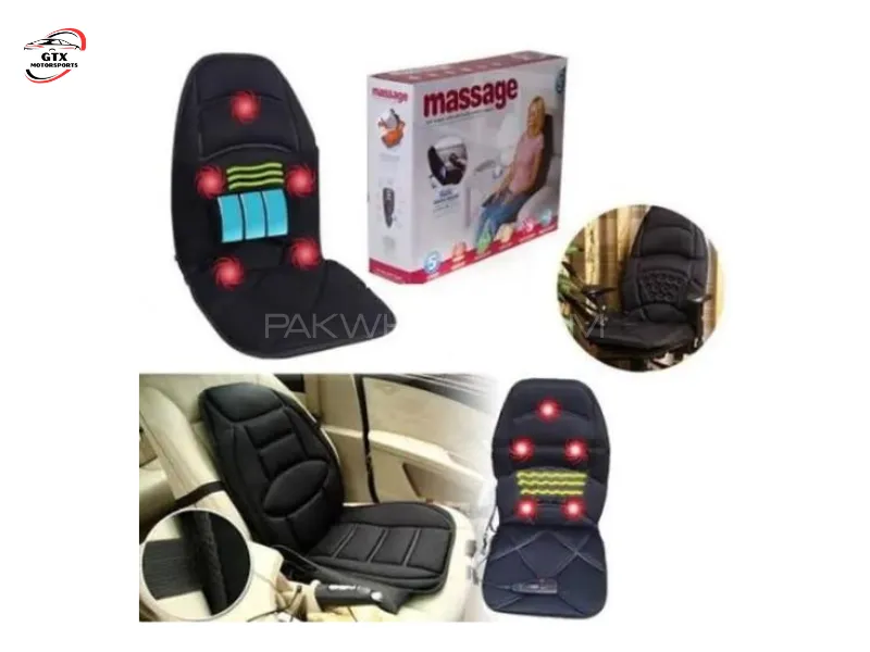 Robotic Full-Size Car Seat Cushion Massager with Heat – 5 Massage Points Image-1