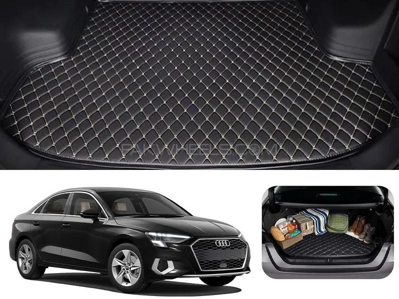 Audi A3 7D Custom Car Trunk Mat - Model 2021-2025 Image-1