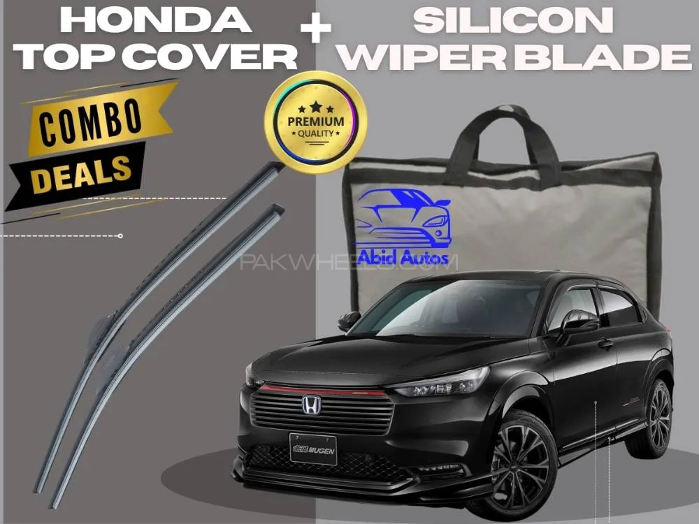 Honda Vezel 2013-2024 Top Cover | Parachute | Waterproof | Heatproof with Silicon Wiper Blade Combo Image-1