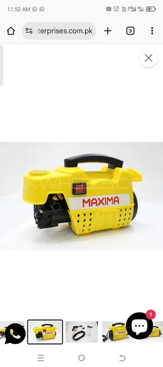 maxima induction motor high pursue car and solar washer 1200 Image-1