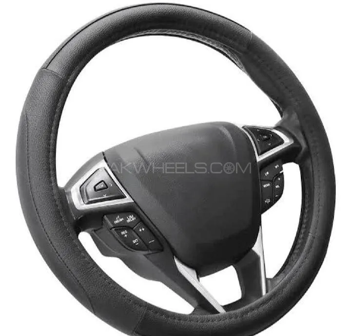 Universal Steering Cover for All Cars - Black | Image-1