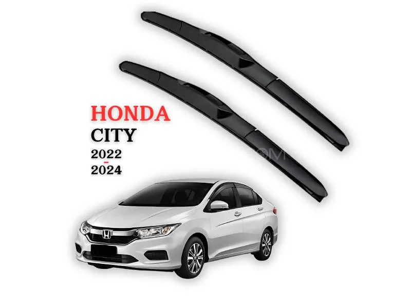 Tri-Stage Windshield Wiper Blades for Honda City (2022–2024) – Ultra-Silent Wipe | Streak-Free Visib Image-1