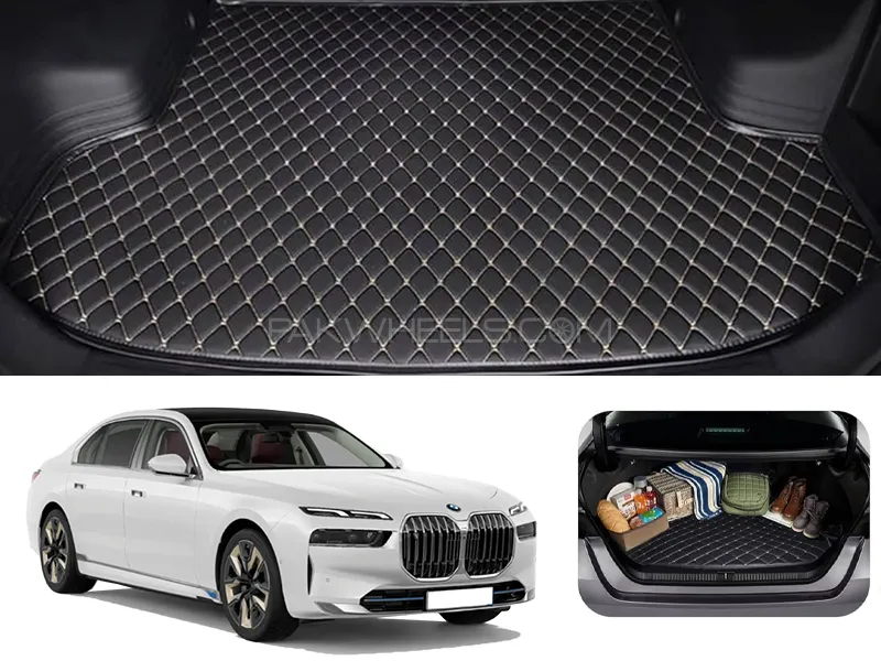 BMW i7 7D Custom Car Trunk Mat - Model 2022-2025 Image-1