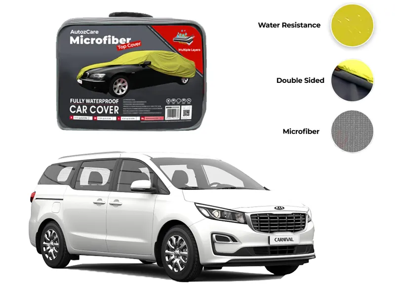 Kia Grand Carnival Microfiber Car Top Cover - Model 2018-2020 Image-1