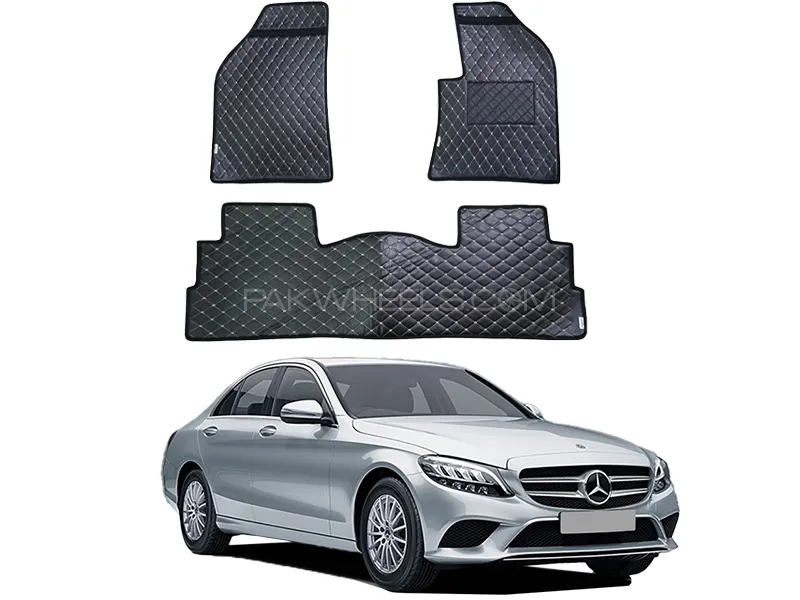 Mercedes C200 7D Floor Mat ( Flat Style ) 5PCS - Model 2015-2021 Image-1