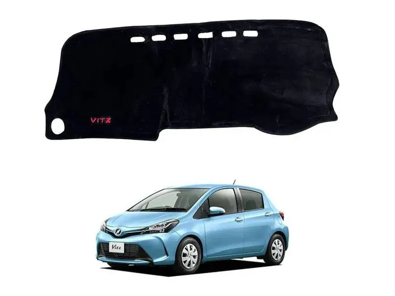 Toyota Vitz 2012–2016 Velvet Dashboard Mat – Custom Fit, Anti-Slip, Heat & UV Protection Image-1