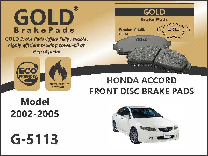 Honda Accord Front Premium DIsc Brake Pads G-5113 Image-1