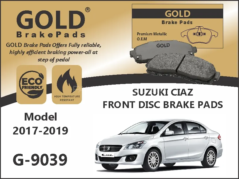 Suzuki Ciaz Front Premium Disc Brake Pads G-9039 Image-1