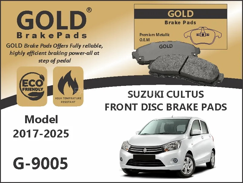 Suzuki Cultus Front Premium Disc Brake Pads G-9005 Image-1