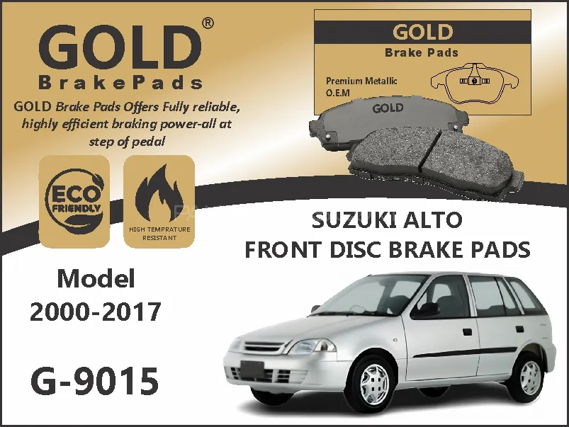 Suzuki Cultus Front Premium Disc Brake Pads G-9015 Image-1