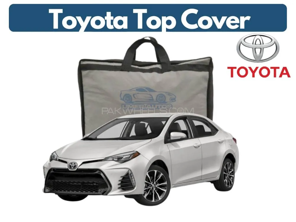 Toyota Corolla 2018 Top Cover | Waterproof Black Parachute | Scratch & Heat Resistant Image-1