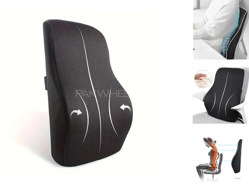 Universal Lumbar Support Cushion For Car | Back Posture Support Image-1