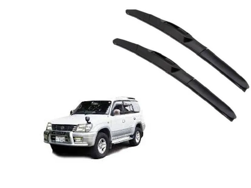 Toyota Prado 1996–2000 Windshield Wiper Blades – OEM Fit | Silent Operation | Graphite Rubber | Stre Image-1