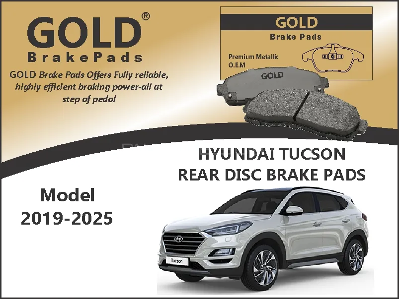 Hyundai Tucson Rear Premium DIsc Brake Pads  Image-1