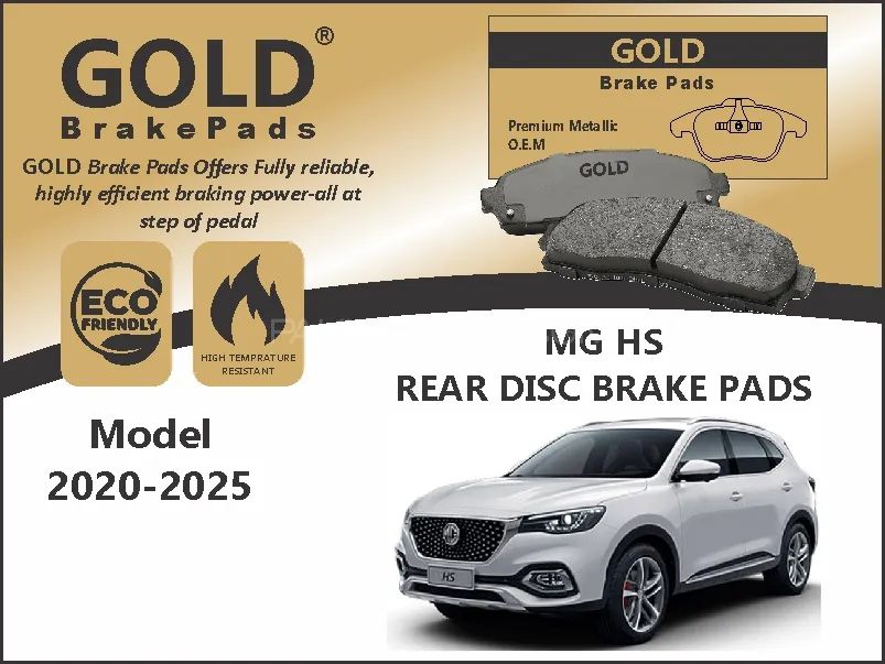 MG HS Rear Premium Disc Brake Pads  Image-1