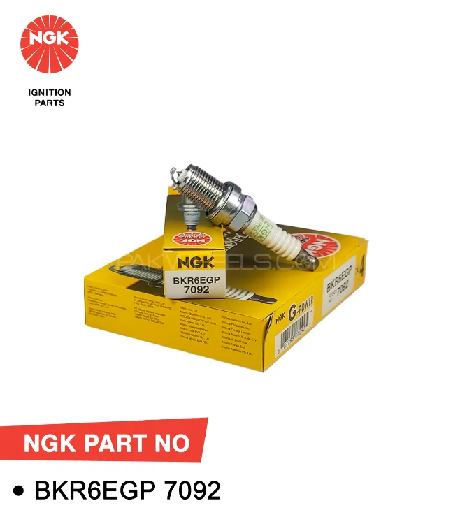 NGK Spark Plug for Suzuki Bolan 800cc, 1990-2013 (BKR6EGP) (Thailand -Single Pc) Image-1