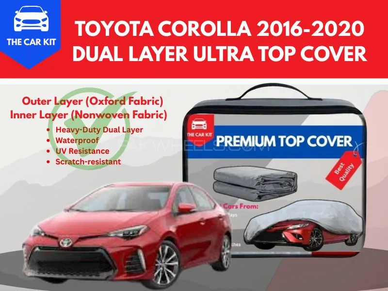 Toyota Corolla 2016–2020 Dual Layer Ultra Top Cover - Top Grade Quality Image-1
