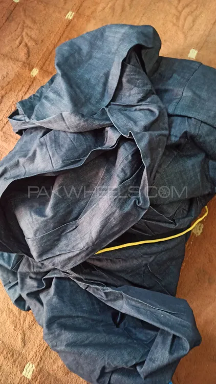 Denim Car Top Cover Heat Proof - Dust Proof - Waterproof Image-1