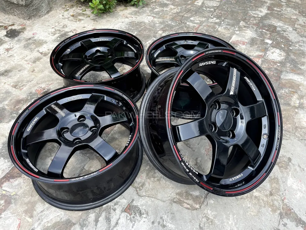 Ryas eng Te37 size 16x7JJ NUTS 4x100 PCD design Japan Image-1