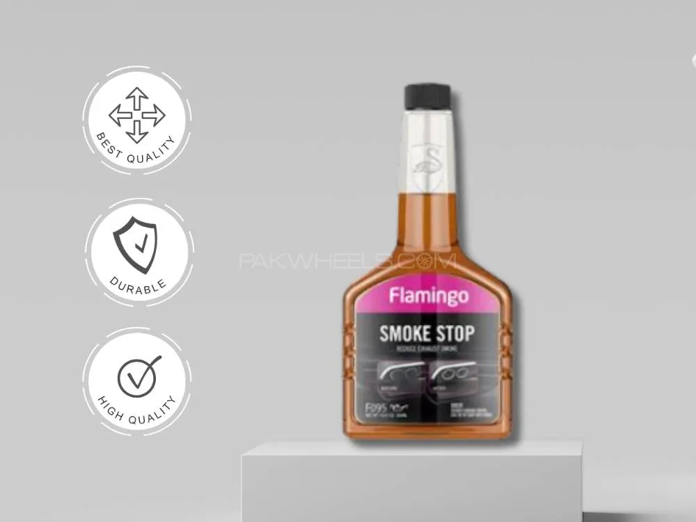 Flamingo Smoke Stop Engine Oil Additive – Reduces Exhaust Smoke, Restores Compression, Improves Engi Image-1