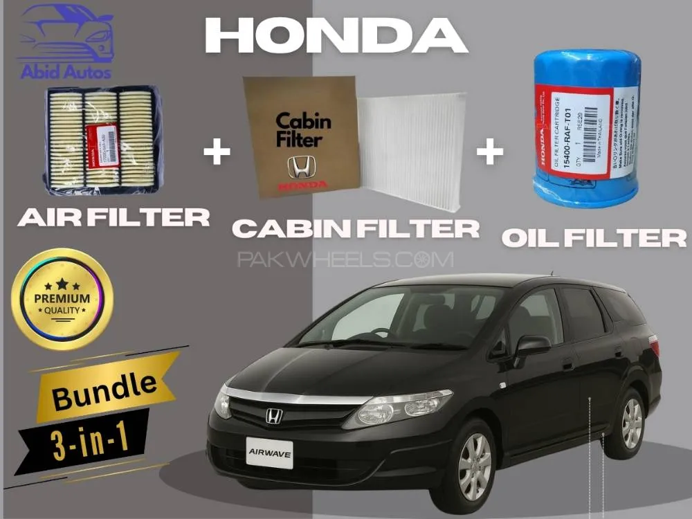 Honda Airwave 2005–2010 | Maintenance Filter Pack – 3-in-1 | Air, Cabin & Oil Filters Image-1