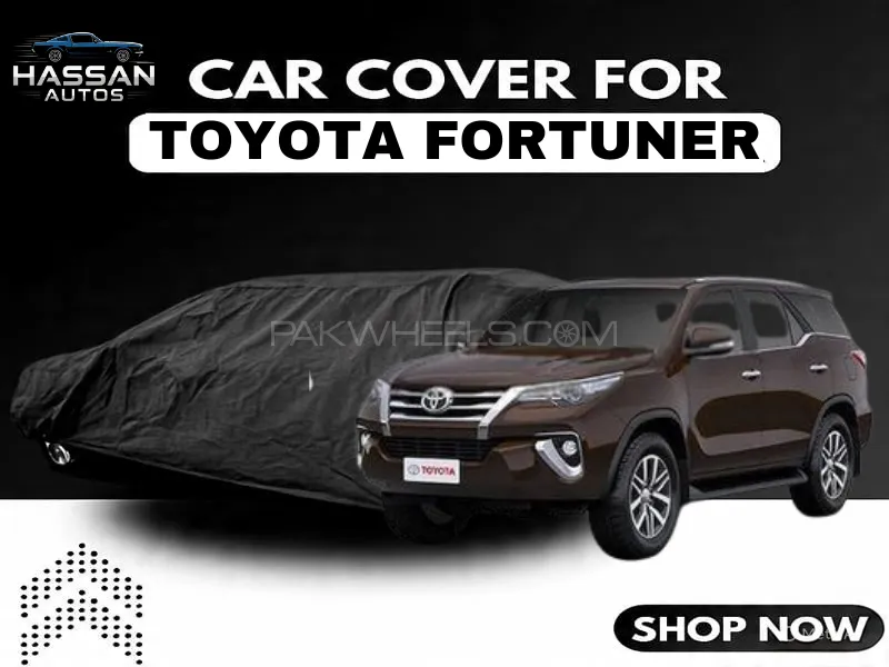Toyota Fortuner Car Top Cover – Heavy Duty Waterproof Parachute Material | UV, Dust & Scratch Protec Image-1