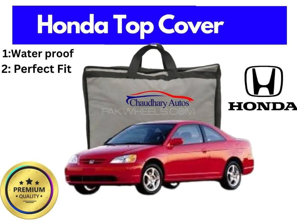 Honda Civic 2002-2006 Top Cover | Black | Anti-Scratch | Parachute | Water Proof Image-1