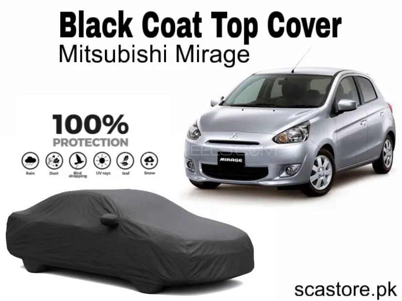 Mitsubishi Mirage Black Coat Top Cover – Full Body Protectione  Image-1