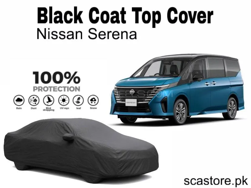 Nissan Serena Black Coat Top Cover – Full Body Protection Image-1