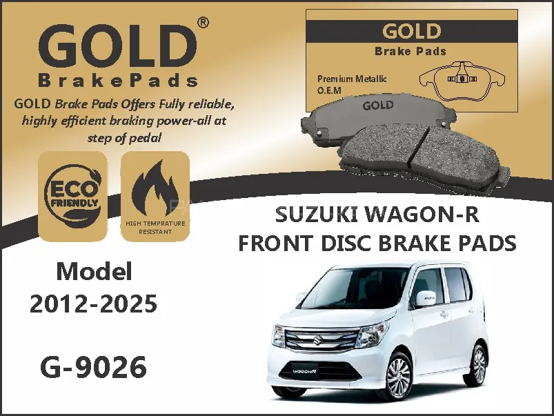 Suzuki Wagon R Front Premium Disc Brake Pads G-9026 Image-1