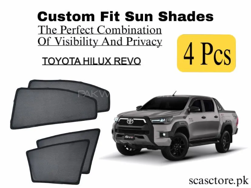 Toyota Hilux Revo R Sun Shades for Heat and UV Protection Image-1