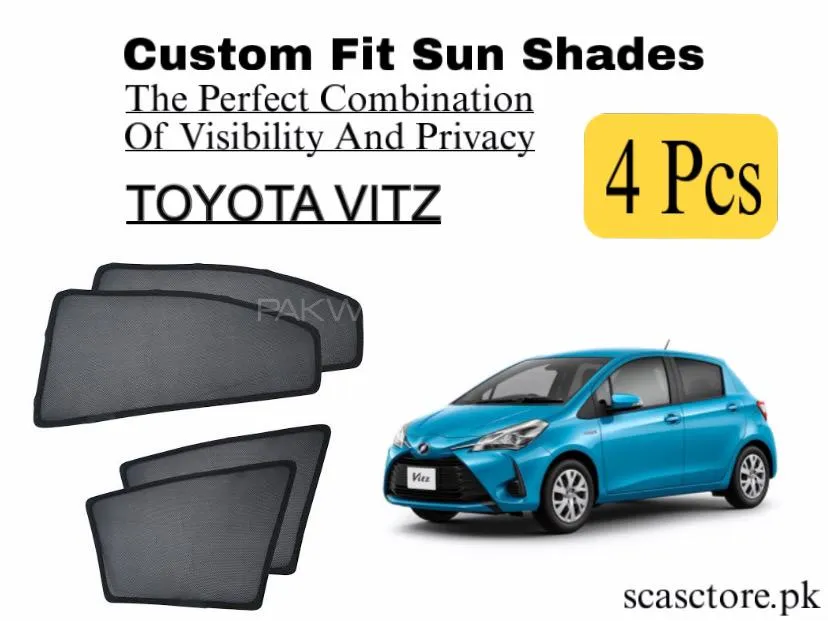 Toyota Vitz Sun Shades for Heat and UV Protection Image-1