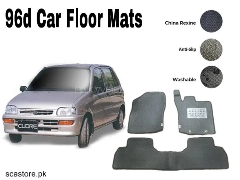 Daihatsu Coure 96 Car Floor Mats – Premium Leatherite Mats for Ultimate Protection & Luxury Image-1