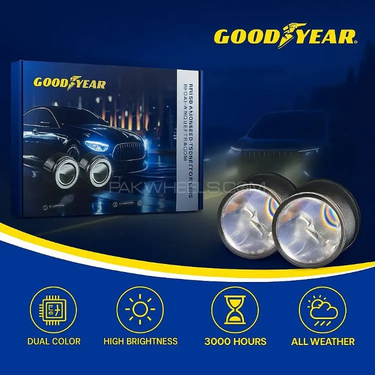 Goodyear Bi-Led Advanced Bumper Projector Lens 3-Color (For Honda ) Image-1