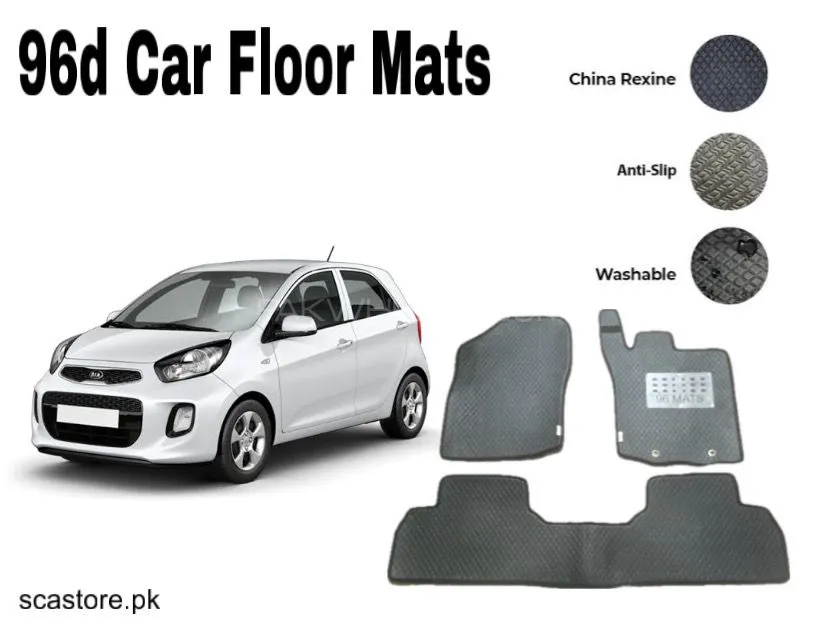 Kia Picanto 96 Car Floor Mats – Premium Leatherite Mats for Ultimate Protection & Luxury Image-1
