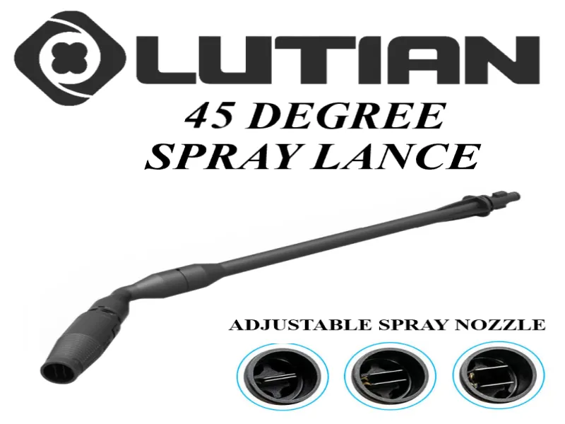 LUTIAN - 45 Degree Adjustable Spray Lance Attachment For High Pressure Washers Image-1