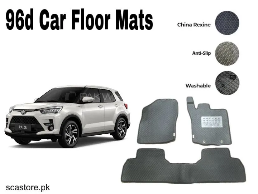 Toyota Raiz 96 Car Floor Mats – Premium Leatherite Mats for Ultimate Protection & Luxury Image-1