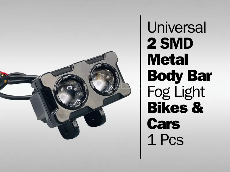 2 SMD | Metal Body Bar Fog Light | For Bikes & Cars | 1 Pcs | Universal Fitting Image-1