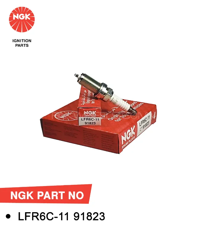 NGK Spark Plug Toyota VITZ, 1KR/2SZ, 1000/1300cc, 2006-2010, (LFR6C11) (Japan-Single Pc) Image-1