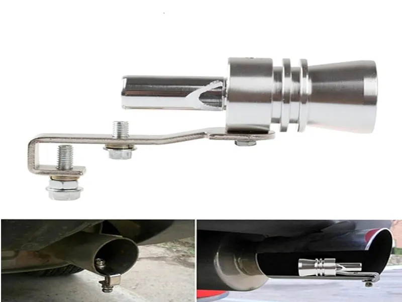Universal Turbo Sound Exhaust Muffler Pipe Whistle Car Oversized Roar Maker XL Image-1
